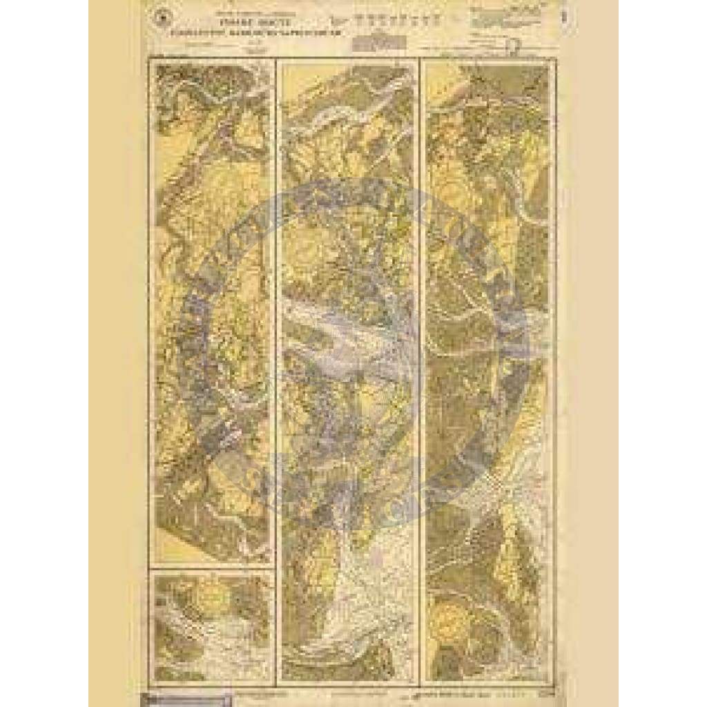 Historical Nautical Chart 3256-11-1929: SC, Inside Route Charelston Harborto Sapelo Sound Year 1929