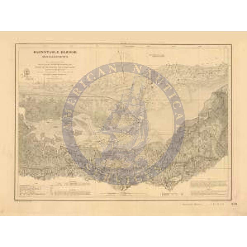 Historical Nautical Chart 339-00-1865: MA, Barnstable Harbor Year 1865