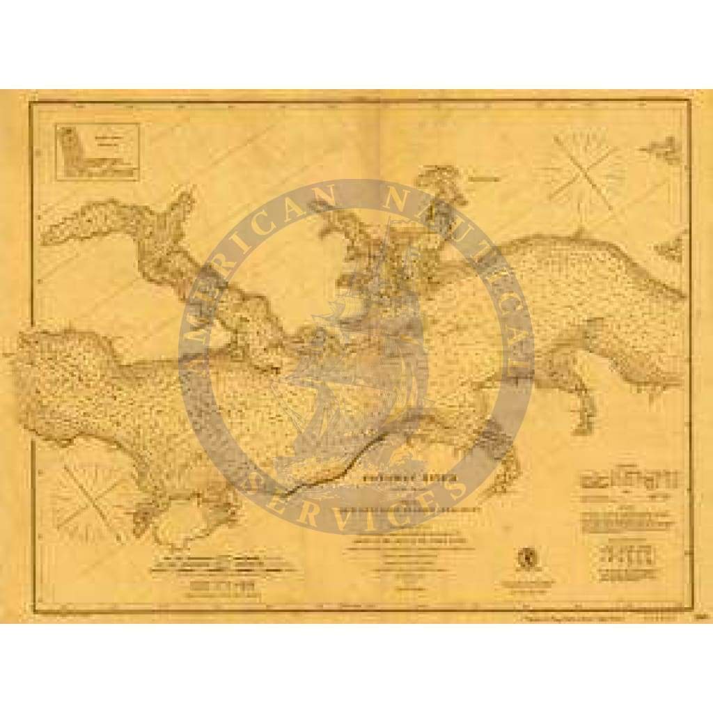Historical Nautical Chart 389-12-1877: VA, Potomac River Year 1877