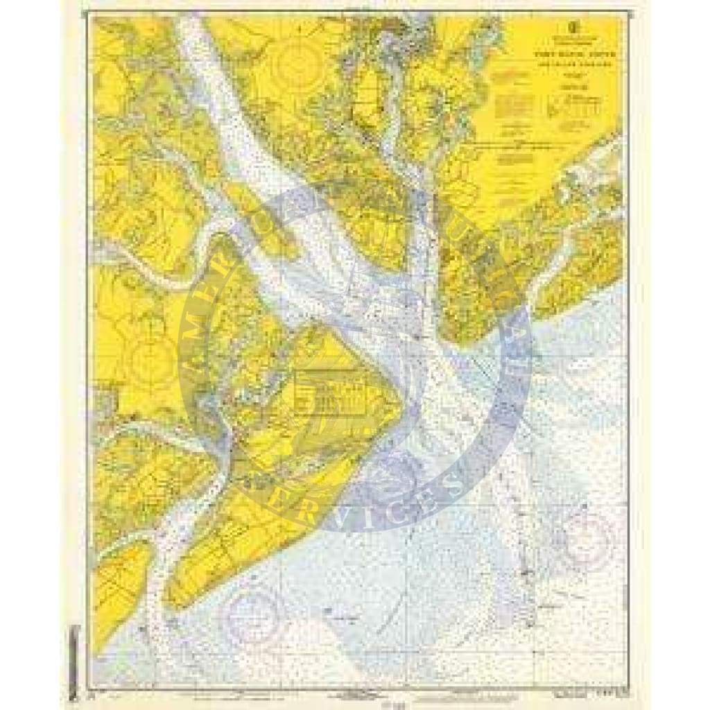 Historical Nautical Chart 471-08-1968: SC, Port Royal Sound and Inland Passages Year 1968