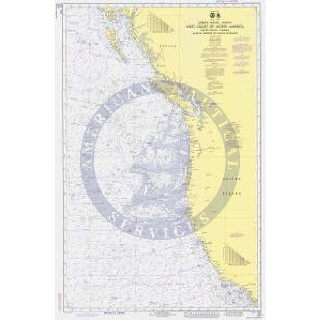 Historical Nautical Chart 501-6-1975: CA, Mexican Border To Dixon Entrance Year 1975