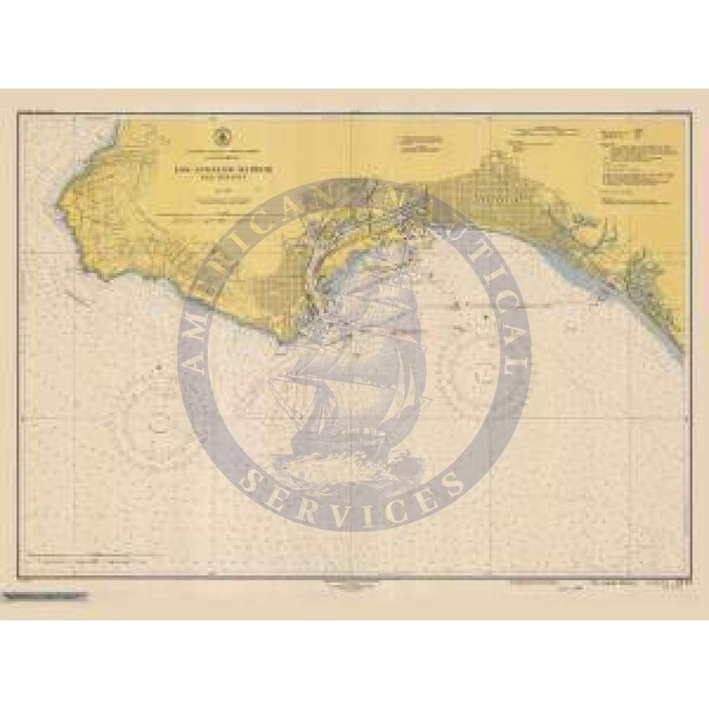 Historical Nautical Chart 5143-5-1948: CA, Los Angeles Harbor Year 1948