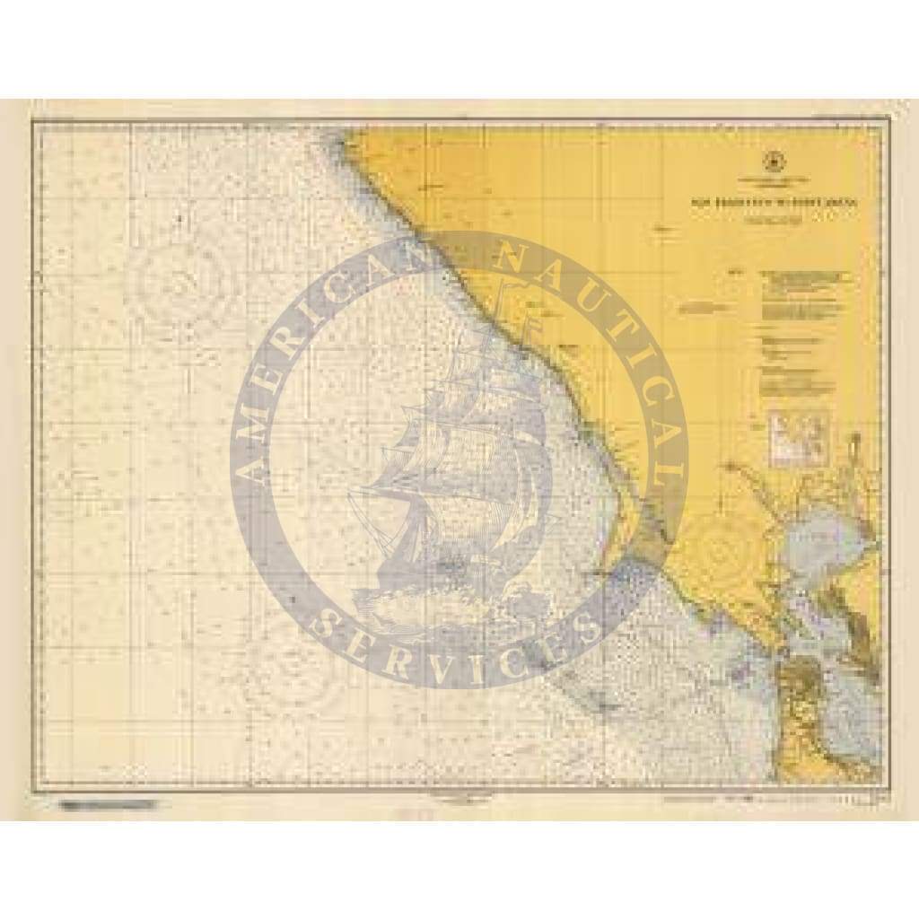 Historical Nautical Chart 5502-1-1949: CA, San Francisco To Point Arena Year 1949