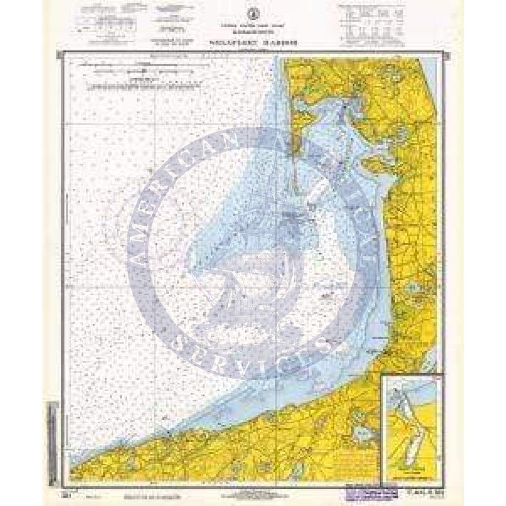 Historical Nautical Chart 581-4-1968: MA, Wellfleet Harbor Year 1968