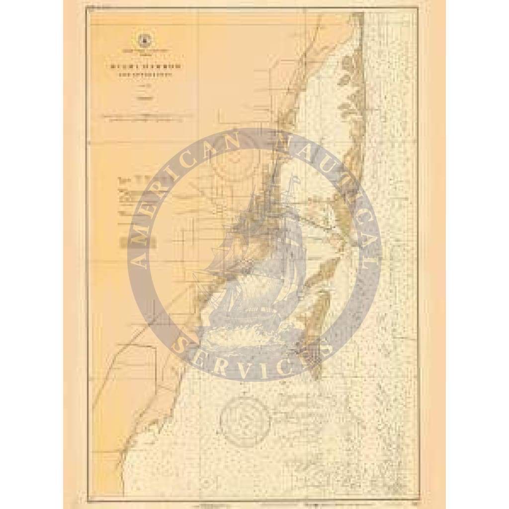 Historical Nautical Chart 583-2-1927: FL, Miami Harbor And Approaches Year 1927