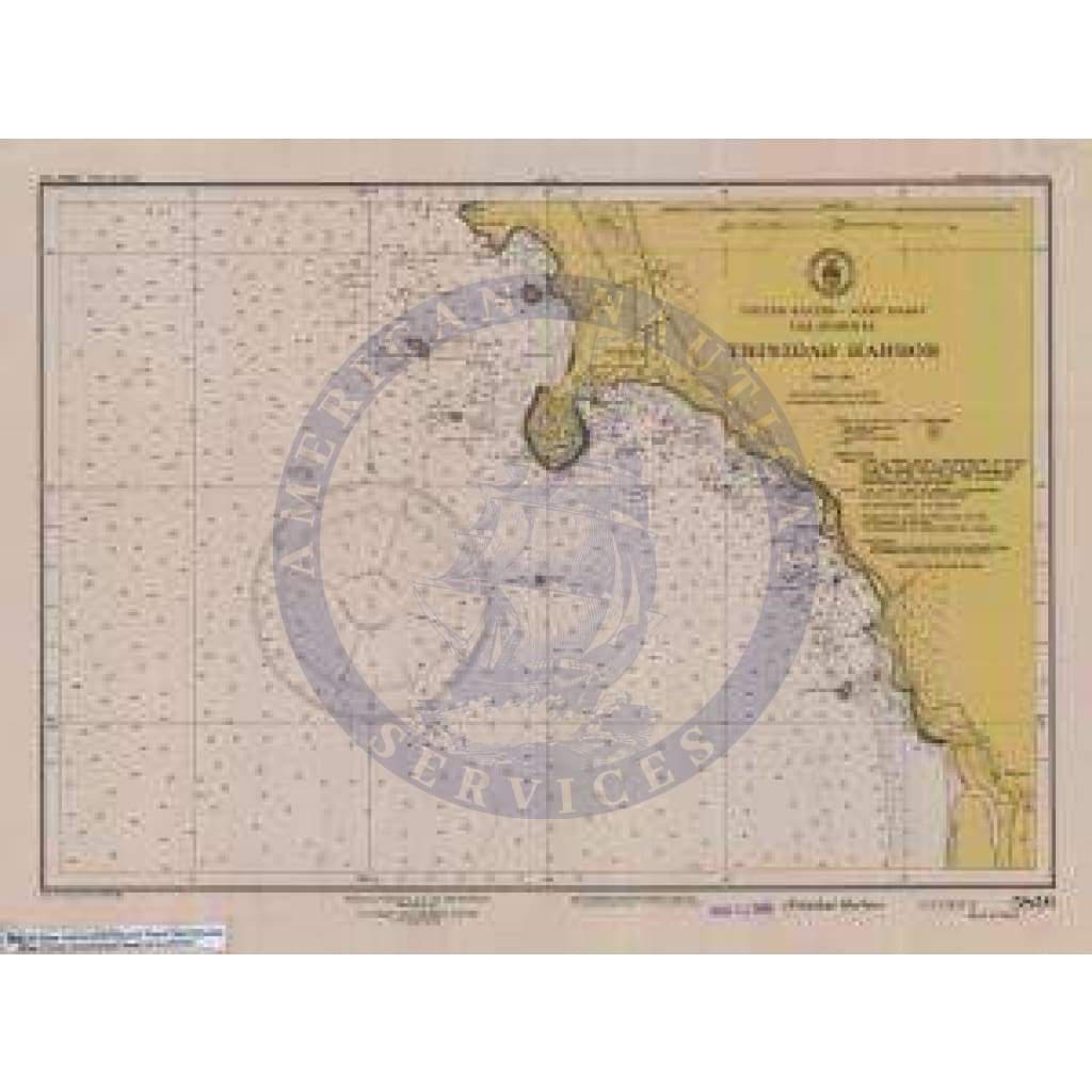 Historical Nautical Chart 5846-4-1948: CA, Trinidad Harbor Year 1948