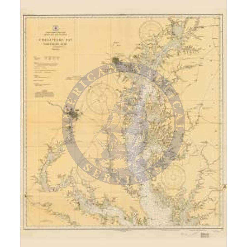 Historical Nautical Chart 77-02-1933: VI, Chesapeake Bay Northern Part Year 1933