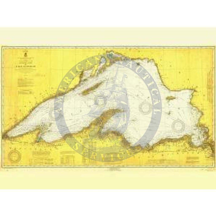 Historical Nautical Chart 9-10-1919: WI, Lake Superior Year 1919