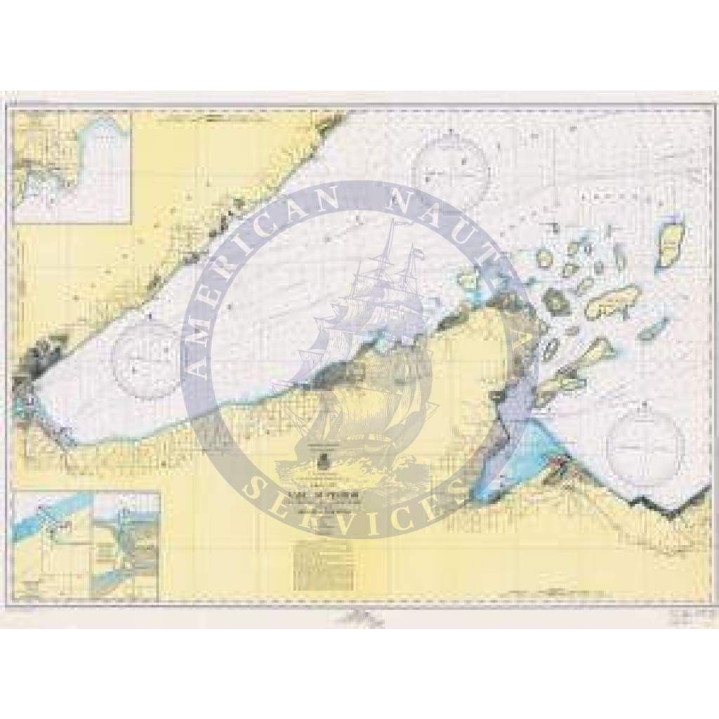 Historical Nautical Chart LS96-10-1950: MI, W. End LK Superior, Apostle Islands Year 1950