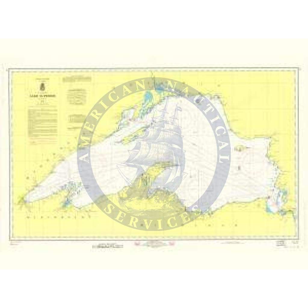 Historical Nautical Chart LS9M-07-1970: WI, Lake Superior Year 1970