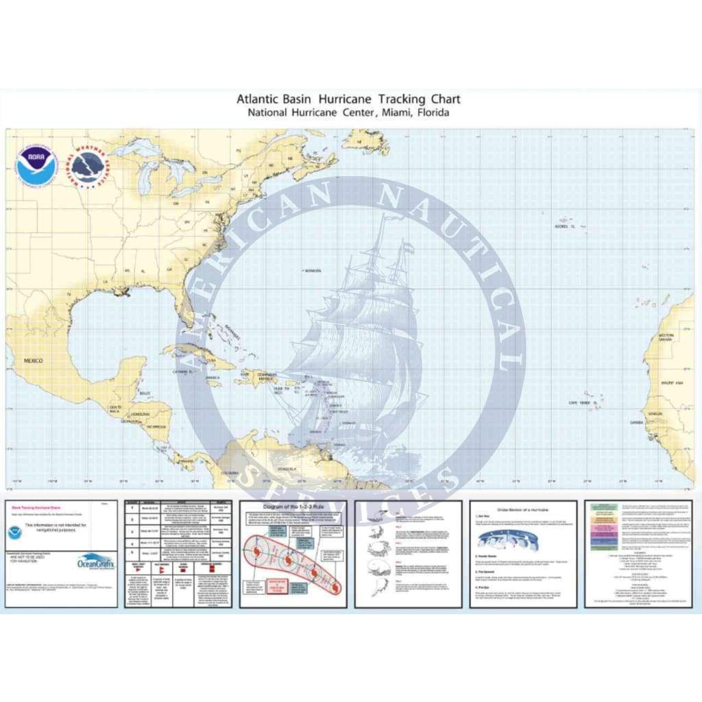 Hurricane Tracking Chart: Full Atlantic | Hurricane Tracking Charts ...
