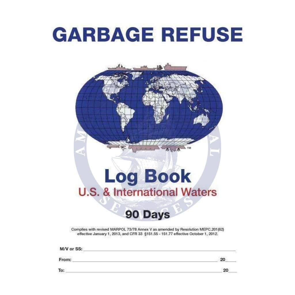 IMO Garbage Refuse for U.S. and International Waters (90 Days)