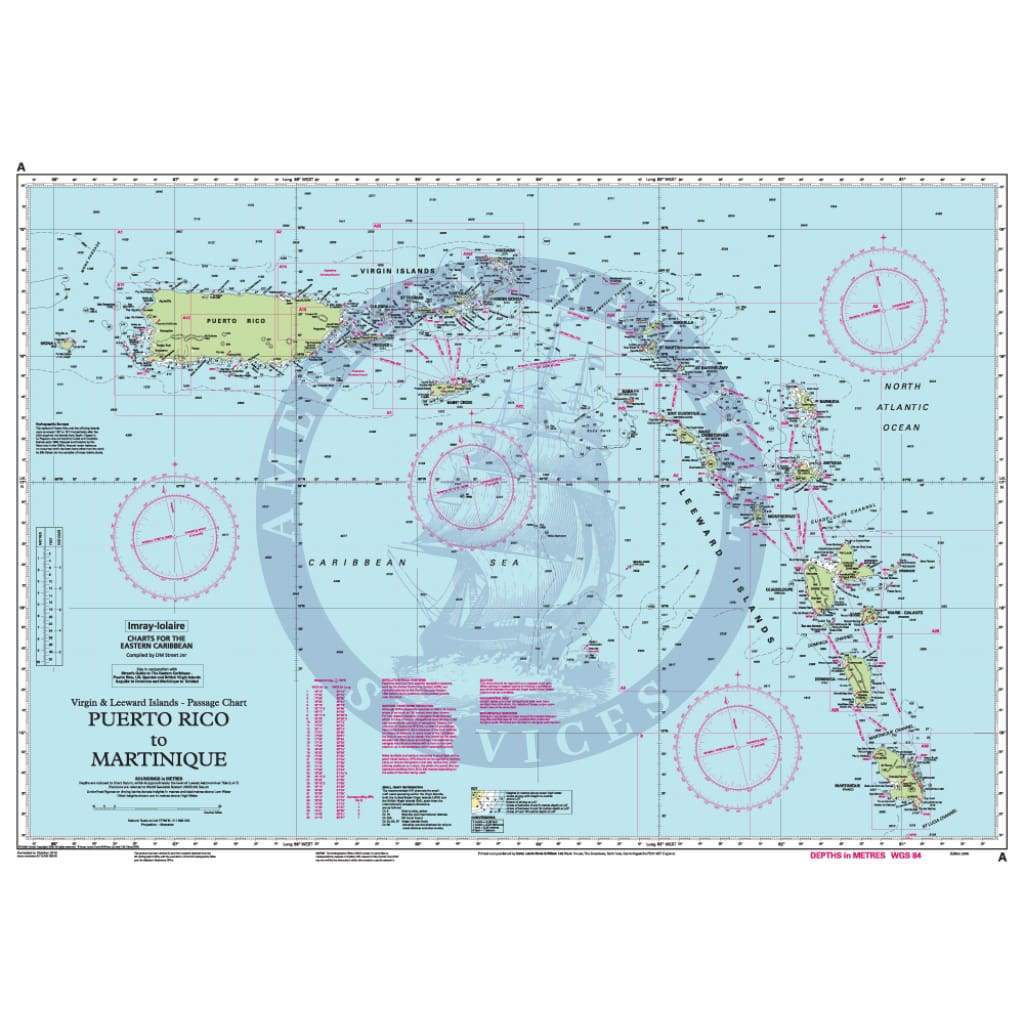 Imray Chart A: Puerto Rico to Martinique