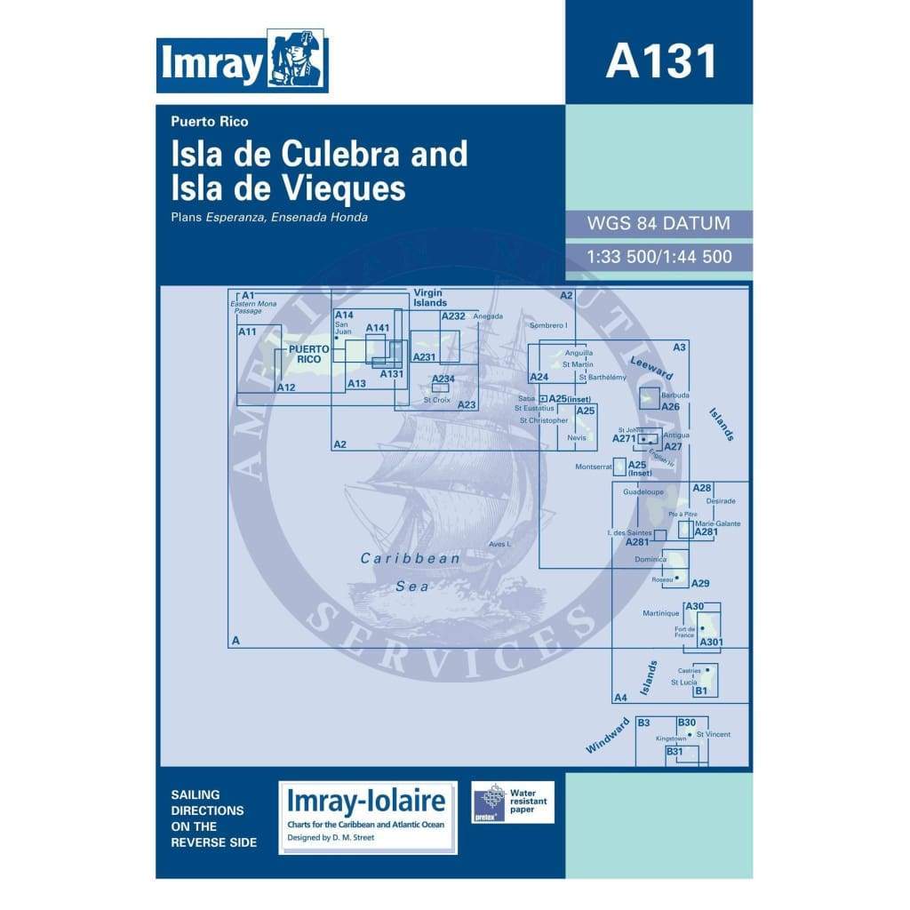 Imray Chart A131: Isla de Culebra and Isla de Vieques
