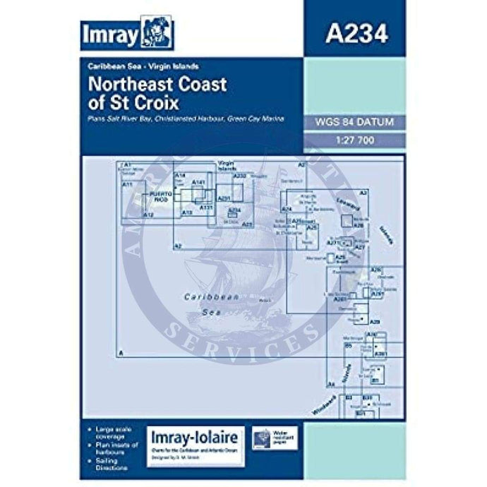 Imray Chart A234: Northeast Coast of St Croix