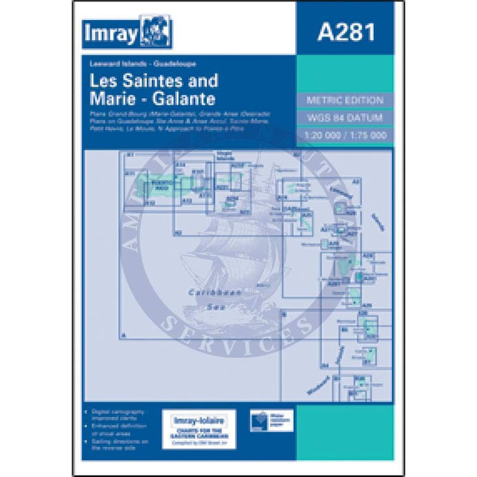 Imray Chart A281: Anchorages in Guadeloupe, Les Saintes and Marie-Galante