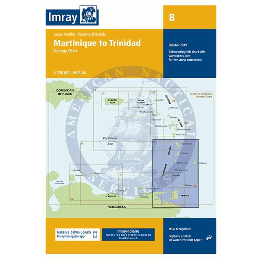 Imray Chart B: Martinique to Trinidad Passage Chart