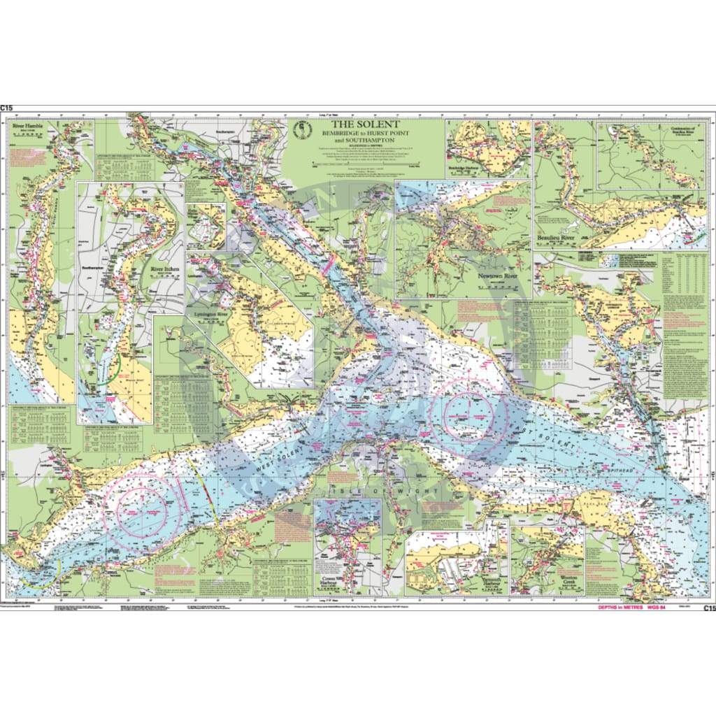 Imray Chart C15: The Solent