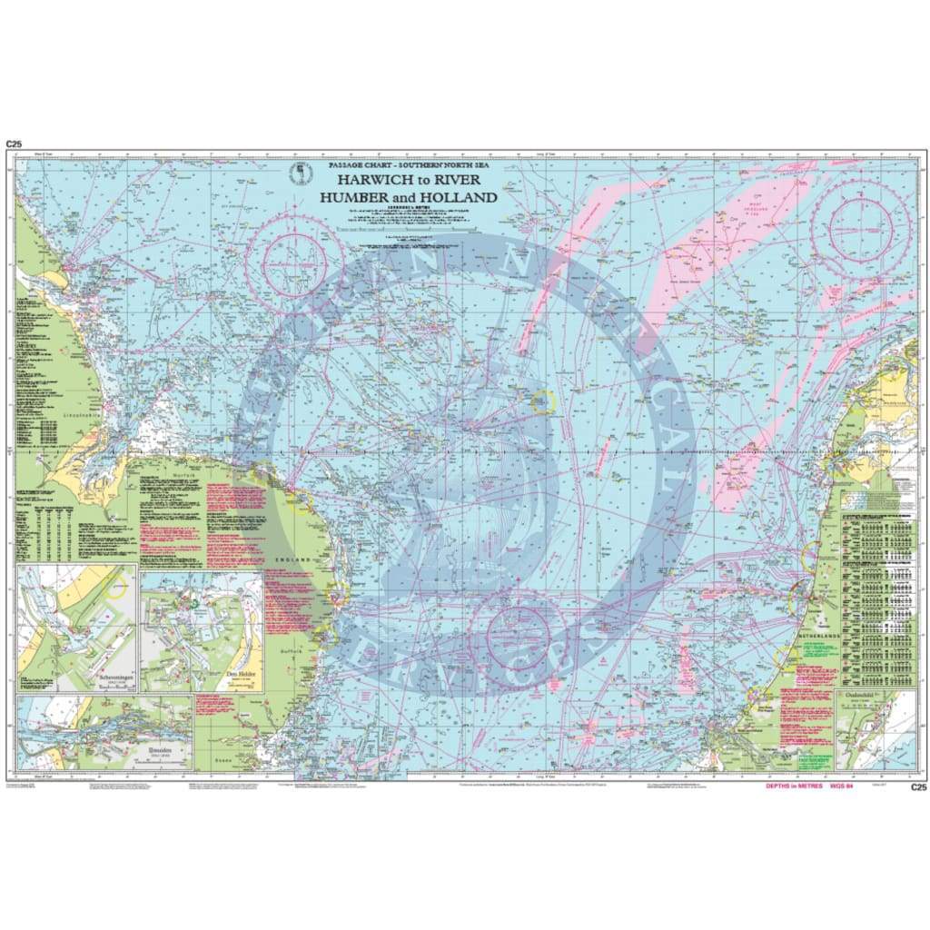 Imray Chart C25: Harwich to River Humber and Holland