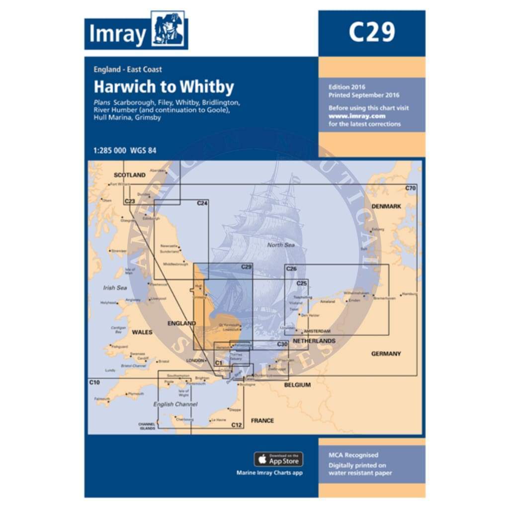Imray Chart C29: Harwich to Whitby