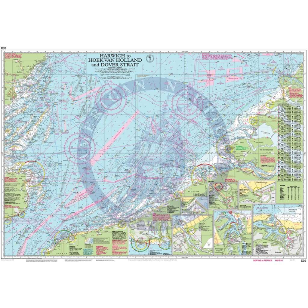 Imray Chart C30: Harwich to Hoek van Holland and Dover Strait