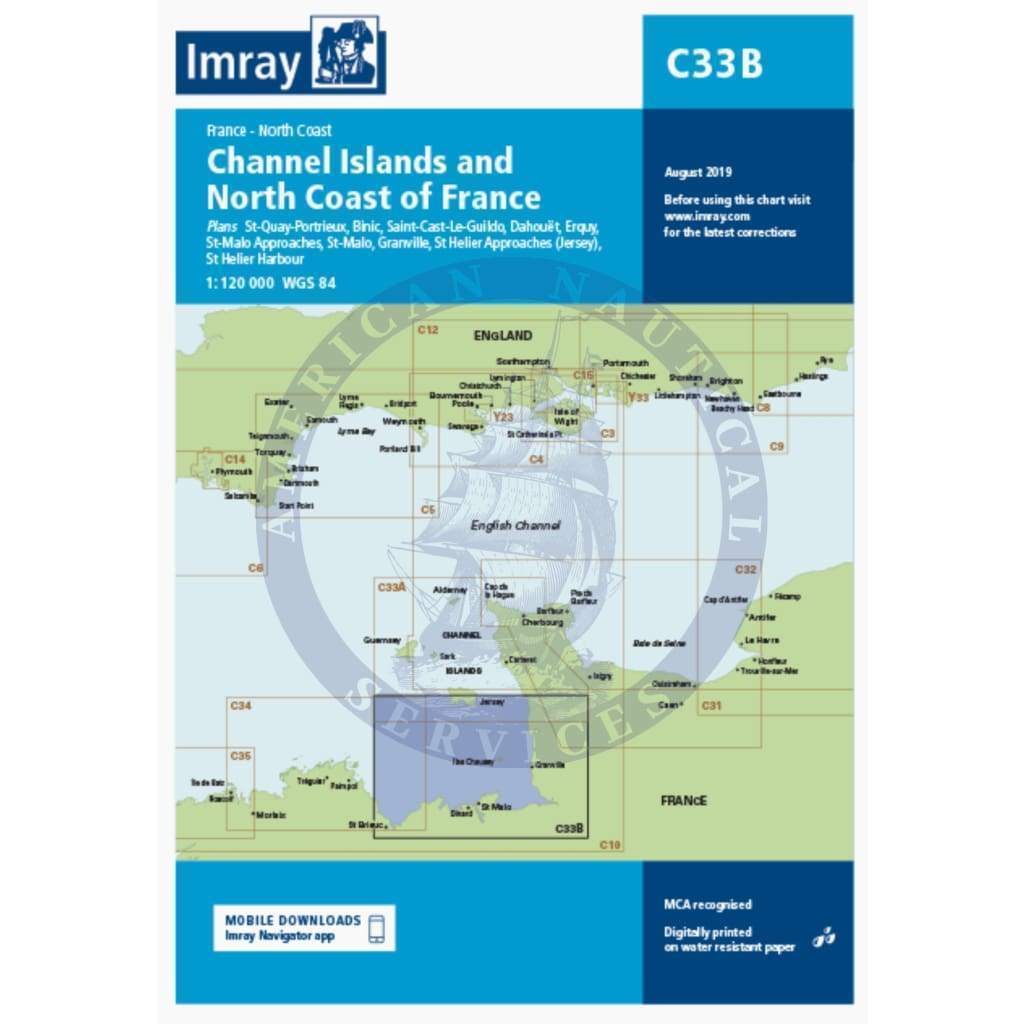Imray Chart C33B: Channel Islands (South)