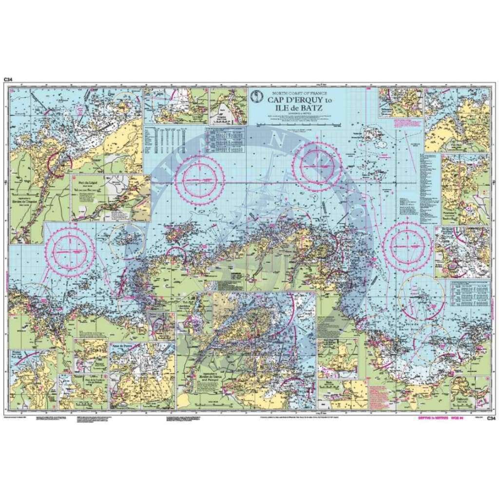 Imray Chart C34: Cap d'Erquy to Ile de Batz