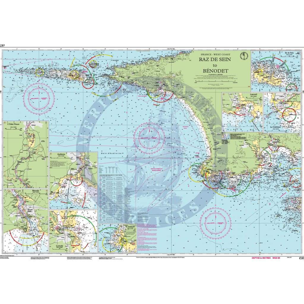 Imray Chart C37: Raz de Sein to Benodet