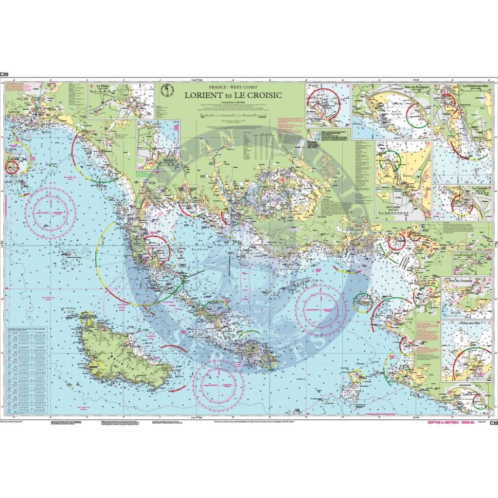 Imray Chart C39: Lorient to Le Croisic