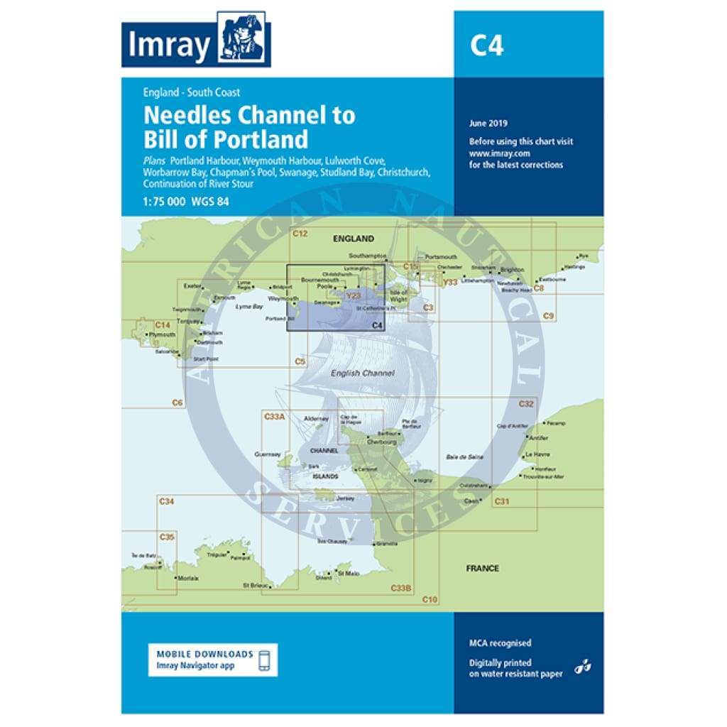 Imray Chart C4: Needles Channel to Bill of Portland