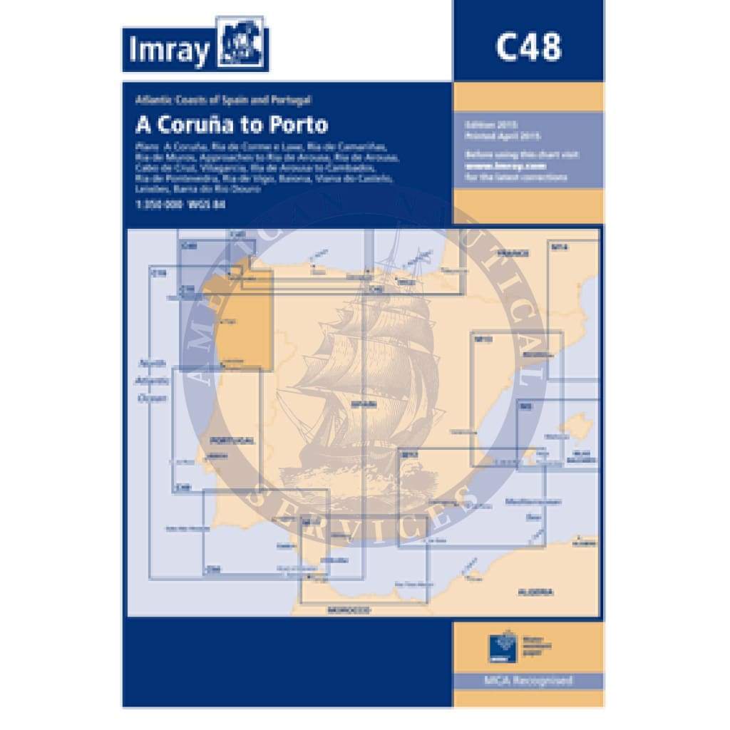 Imray Chart C48: A Coruña to Porto