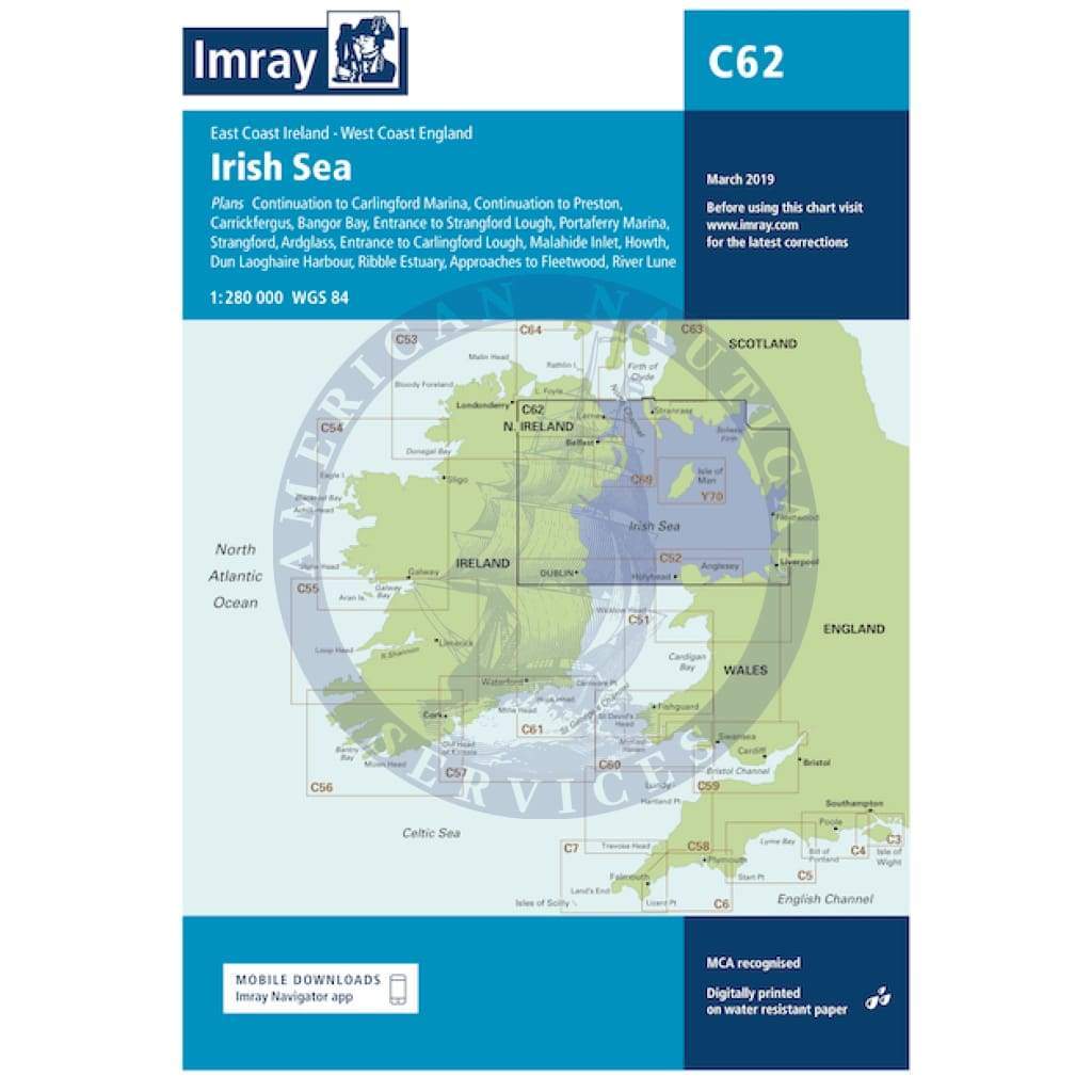 Imray Chart C62: Irish Sea