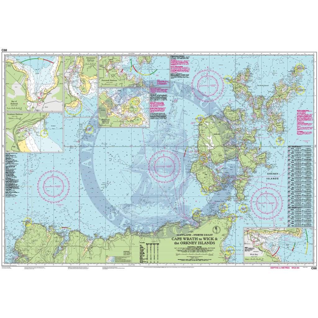 Imray Chart C68: Cape Wrath to Wick and the Orkney Islands