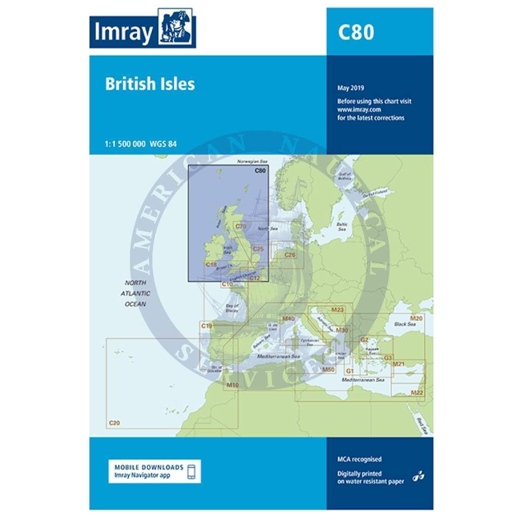 Imray Chart C80: British Isles