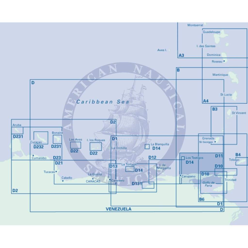 Imray Chart D11: Trinidad to Carupano