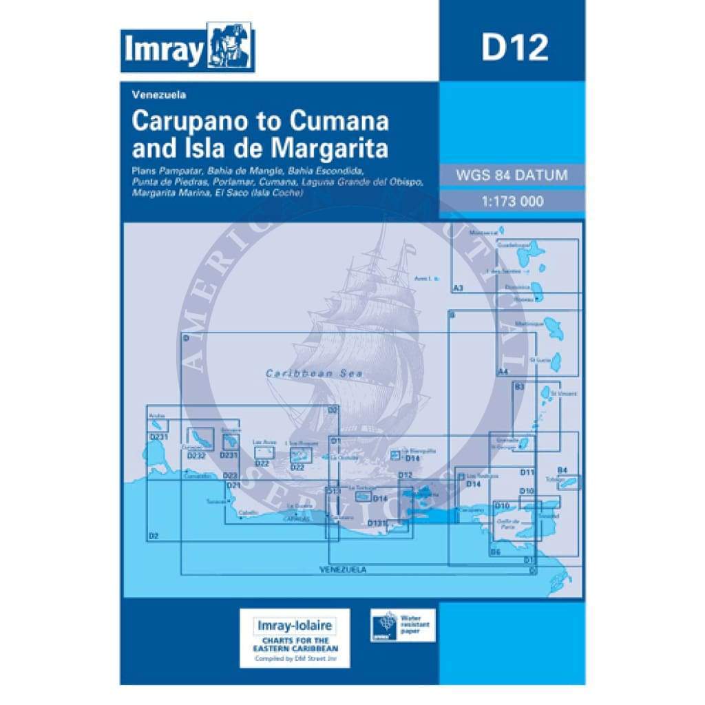 Imray Chart D12: Carupano to Cumana and Isla de Margarita