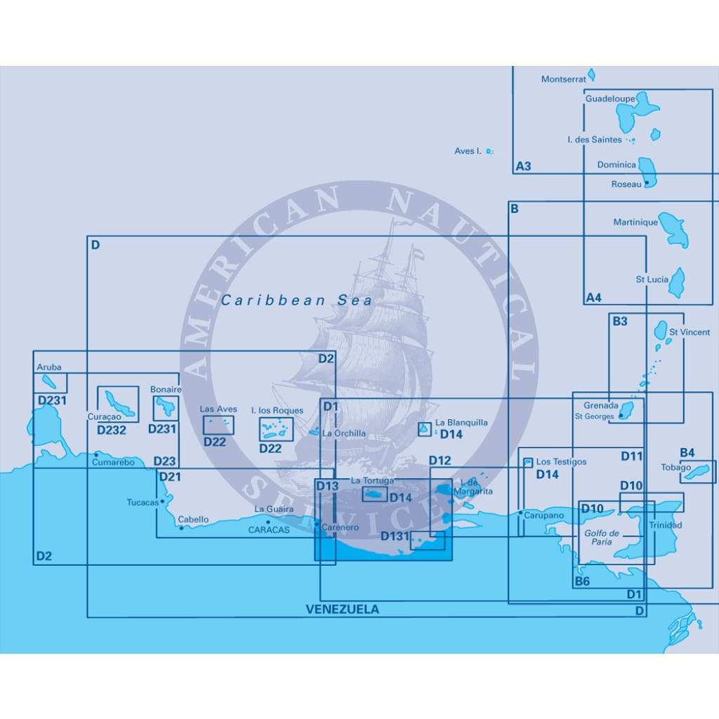 Imray Chart D13: Isla de Margarita to Carenero