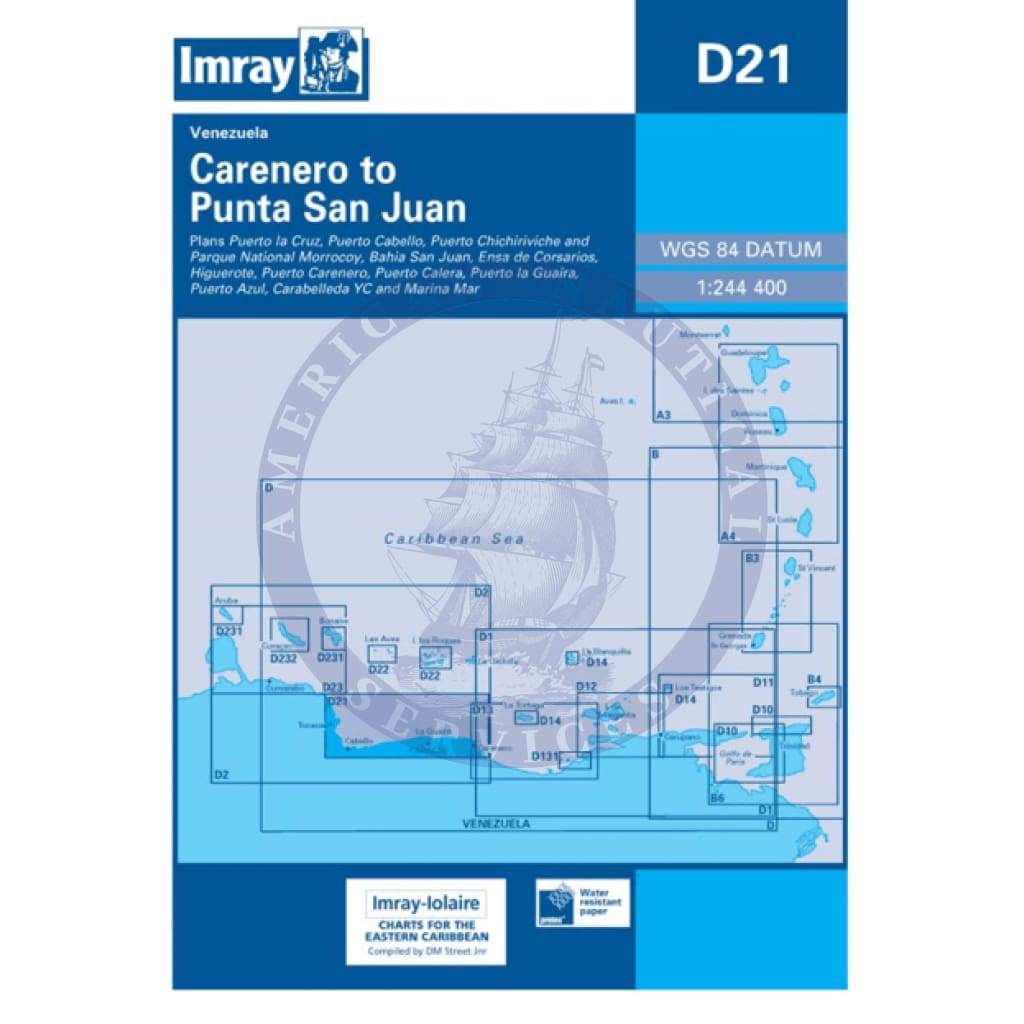 Imray Chart D21: Carenero to Punta San Jan