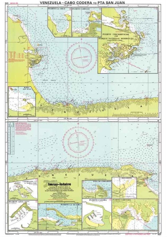 Imray Chart D21: Carenero to Punta San Jan