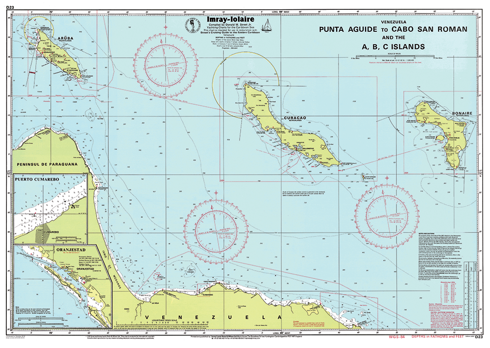 Imray Chart D23: Punta Aguide to Cabo San Roman and the A, B, C Islands