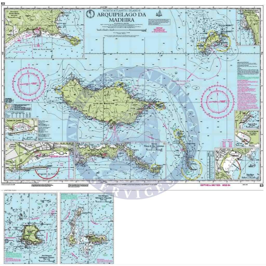 Imray Chart E3: Arquipélago da Madeira (North Atlantic Ocean)