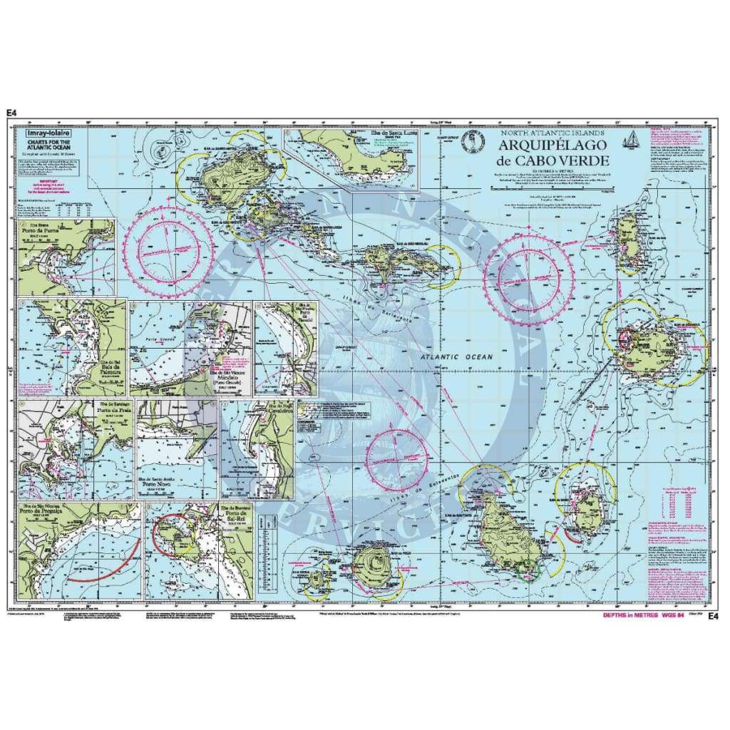 Imray Chart E4: Arquipélago de Cabo Verde (North Atlantic Ocean)