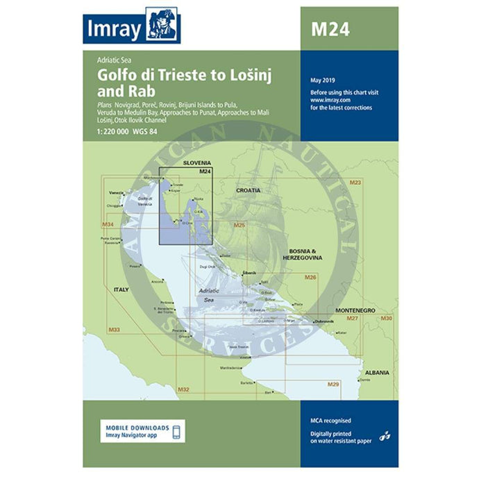 Imray Chart M24: Golfo di Trieste to Losinj and Rab