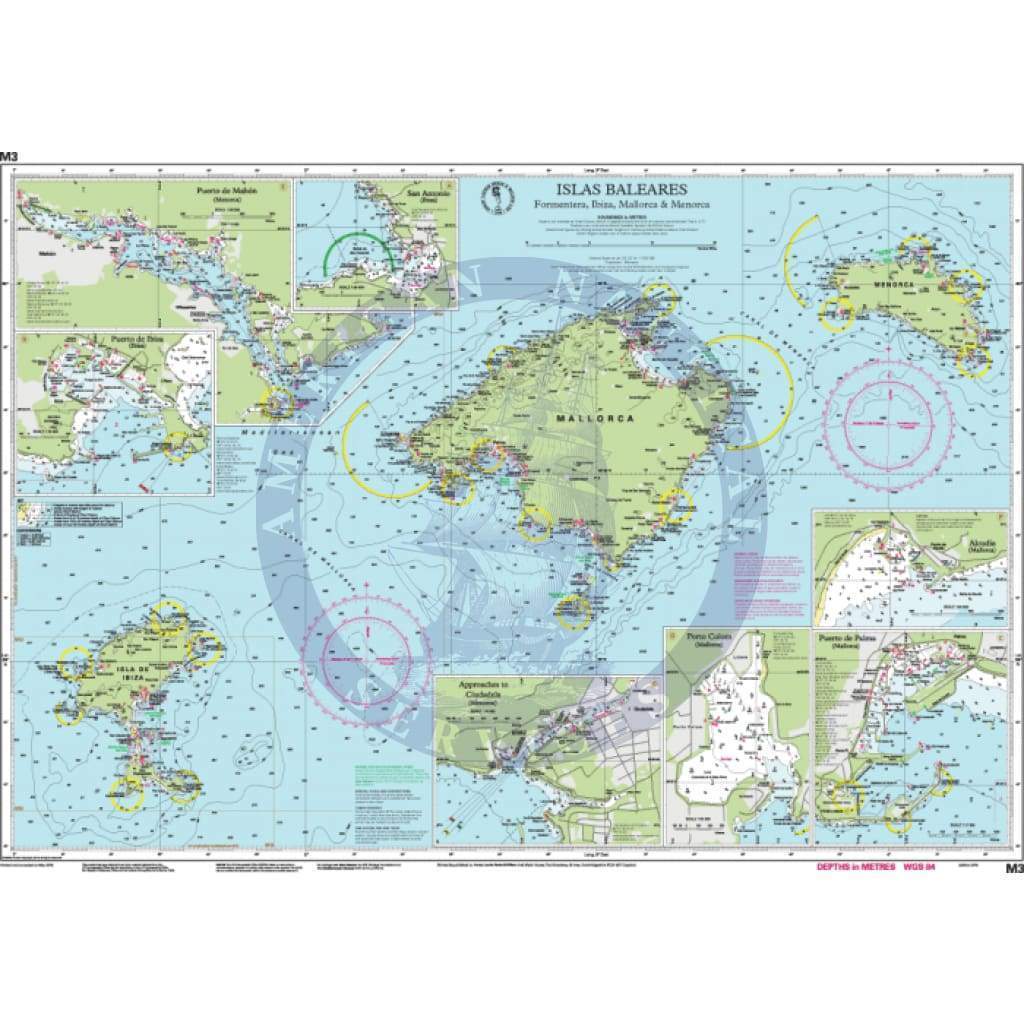 Imray Chart M3: Islas Baleares