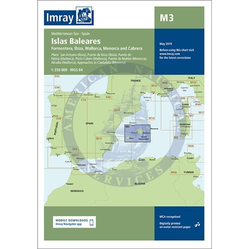Imray Chart M3: Islas Baleares