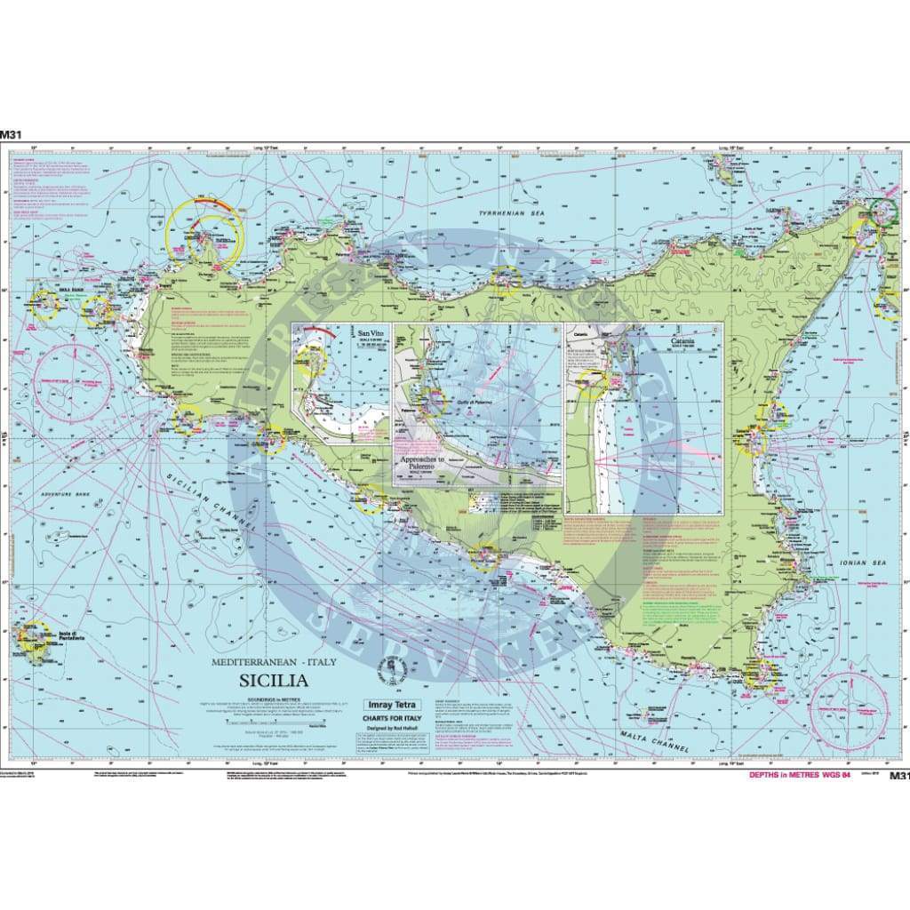 Imray Chart M31: Sicily