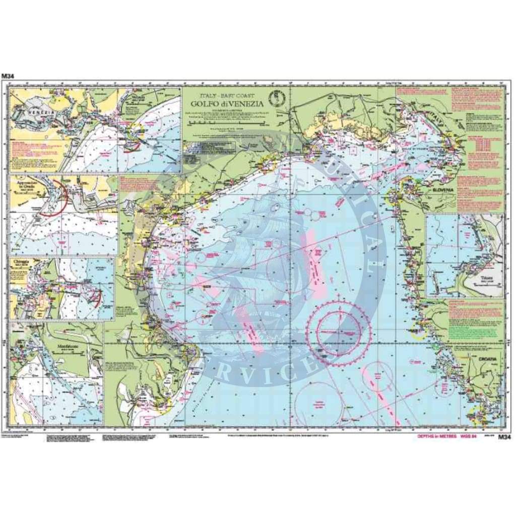 Imray Chart M34: Golfo di Venezia