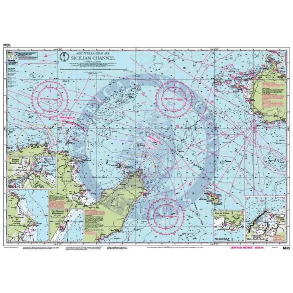 Imray Chart M35: Sicilian Channel