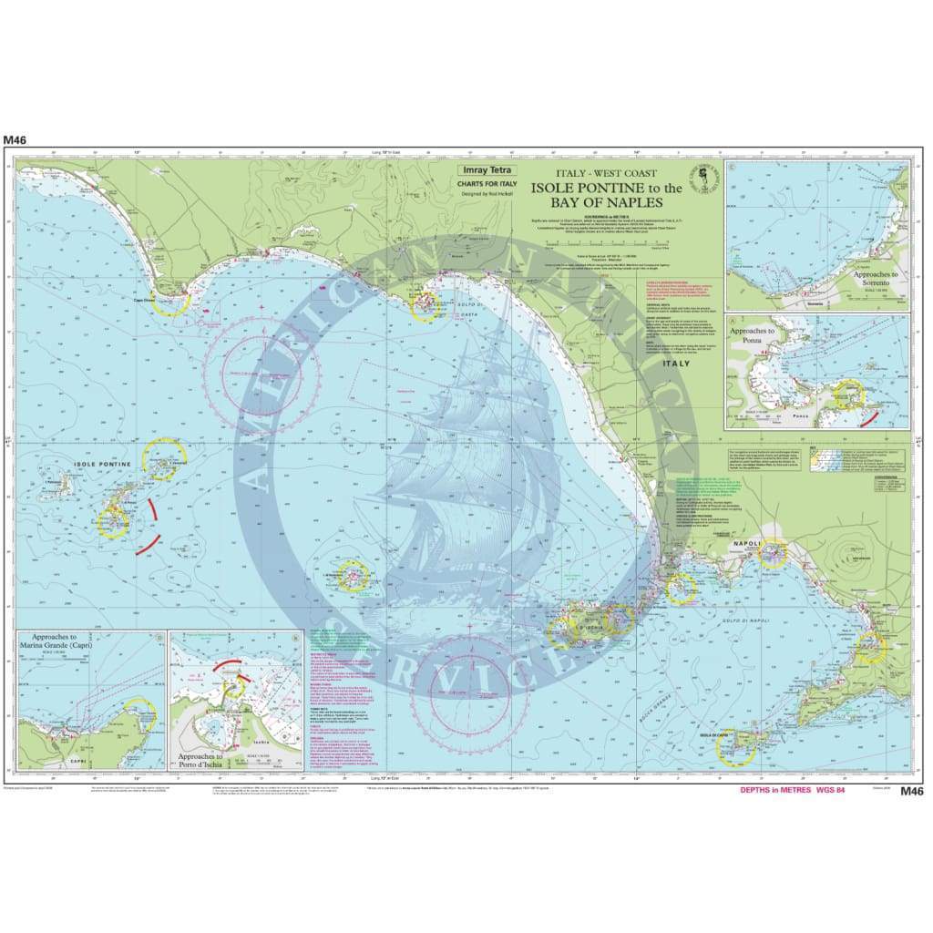 Imray Chart M46: Isole Pontine to the Bay of Naples