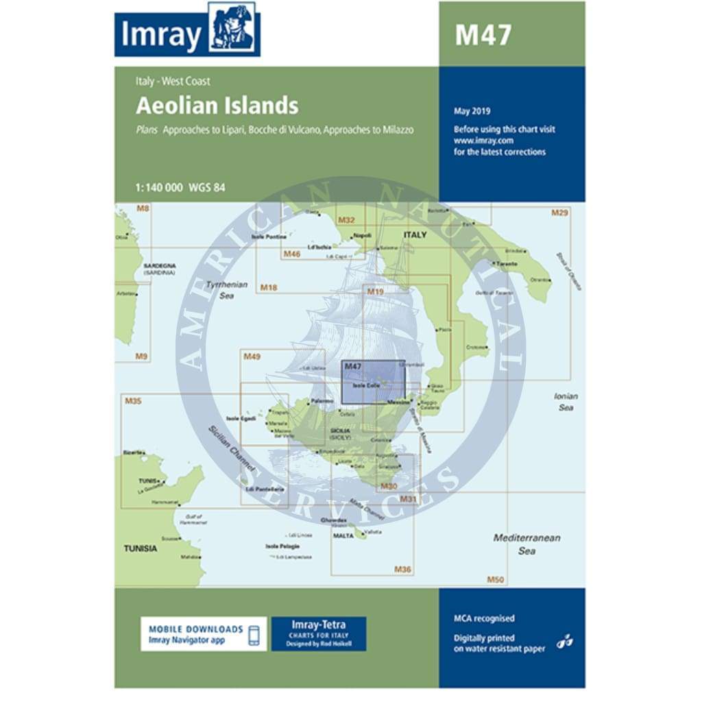 Imray Chart M47: Aeolian Islands